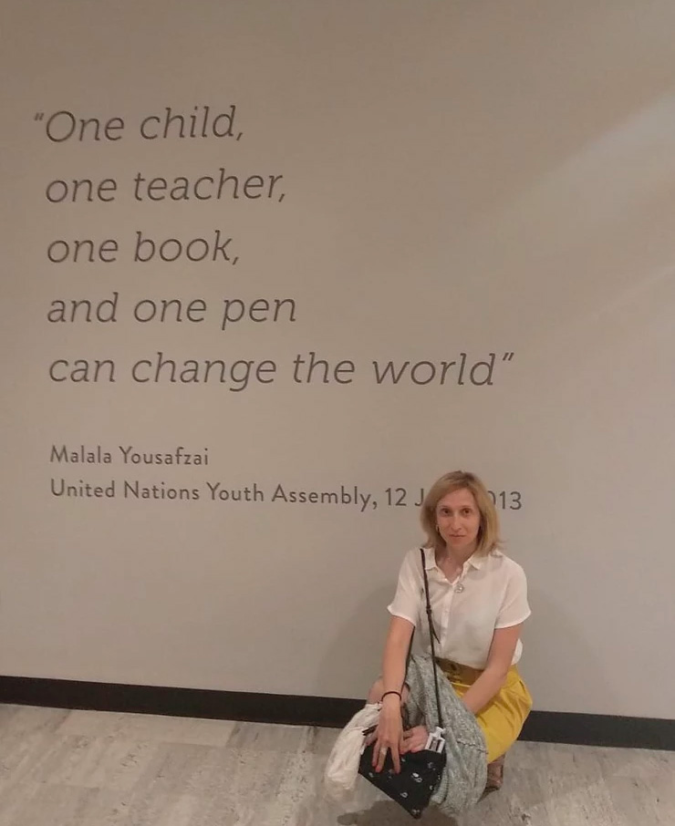 Ruth na sede da ONU - New York